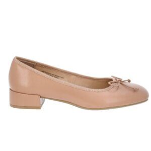 Time and Tru Women's Heeled Ballet Bow Shoe